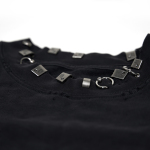 High Quality Balenciaga Pierced Round Sweatshirt Oversized in Black Faded 762718TPVD91055 (Free Shipping)