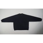 High Quality Balenciaga Pierced Round Sweatshirt Oversized in Black Faded 762718TPVD91055 (Free Shipping)