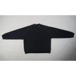 High Quality Balenciaga Pierced Round Sweatshirt Oversized in Black Faded 762718TPVD91055 (Free Shipping)