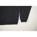 High Quality Balenciaga Pierced Round Sweatshirt Oversized in Black Faded 762718TPVD91055 (Free Shipping)