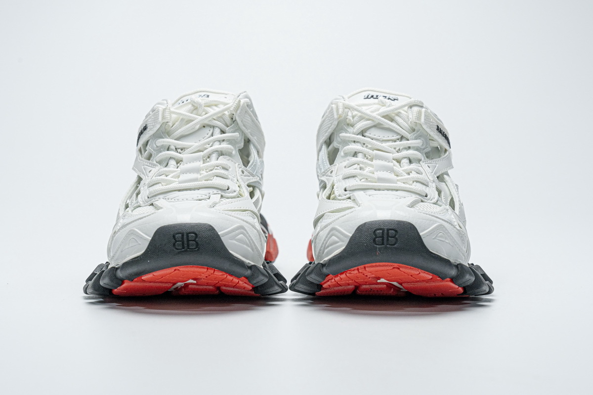 Get Blenciaga Track 2 Sneaker White Red Black 570391 W2GN3 9610