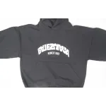 High Quality BACK FLIP ROUND HOODIE OVERSIZED IN BLACK/WHITE 761458TPVG11070 (Free Shipping)
