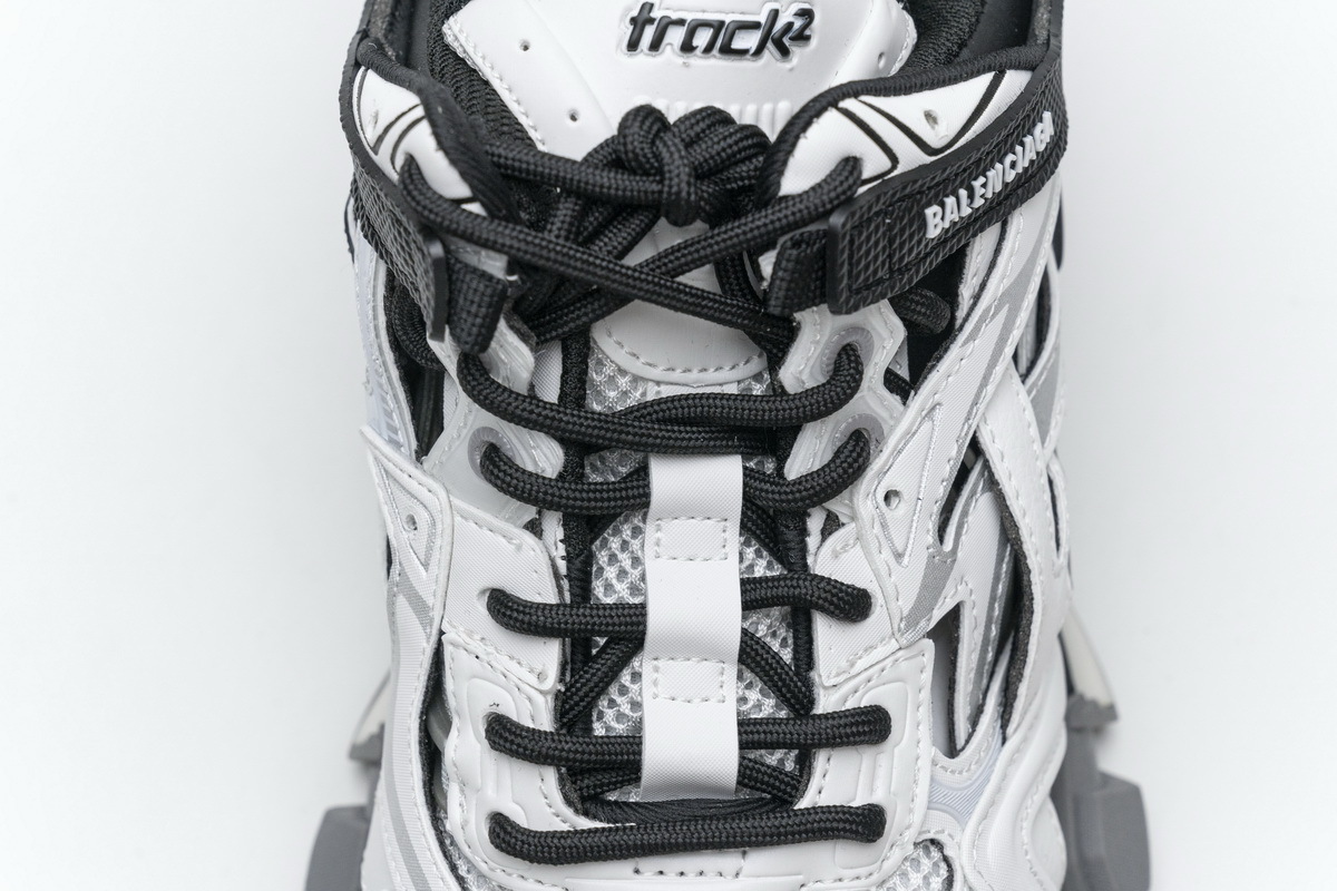 Get Balenciaga Track 2 Sneaker Black White 570391 W2GN3 1090