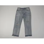  High Quality WESLEY JEANS IN WESTSIDE WASH DENIM WESTSIDE WASH DESTROYED 2N822033S.08WT(Free Shipping)