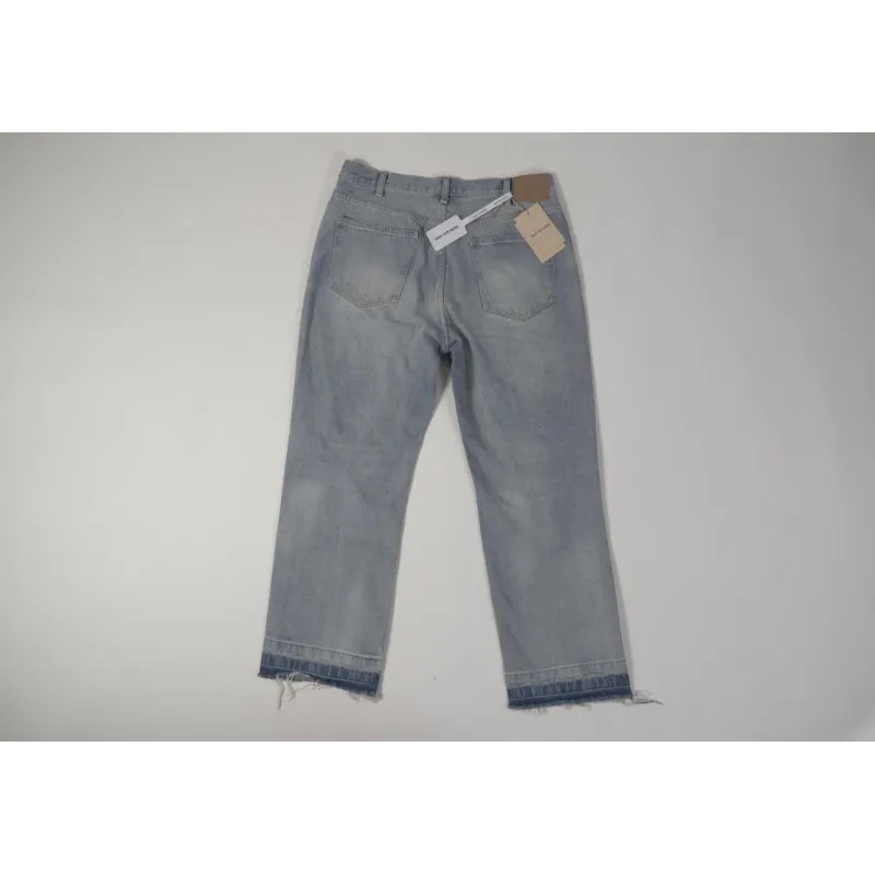  High Quality WESLEY JEANS IN WESTSIDE WASH DENIM WESTSIDE WASH DESTROYED 2N822033S.08WT(Free Shipping)