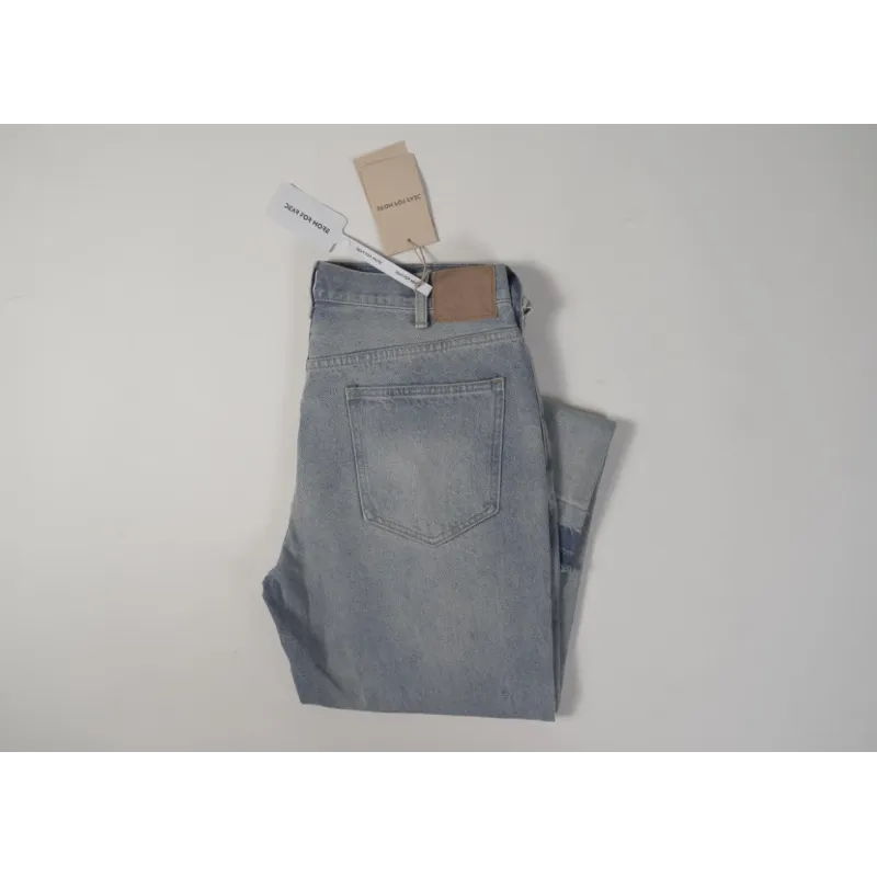  High Quality WESLEY JEANS IN WESTSIDE WASH DENIM WESTSIDE WASH DESTROYED 2N822033S.08WT(Free Shipping)