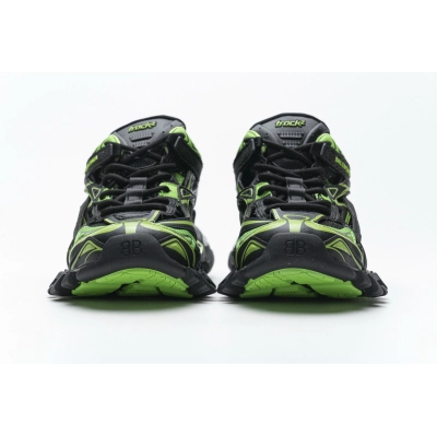 Get Balenciaga Track 2 Sneaker Black Green 568615 W2GN1 1012 02