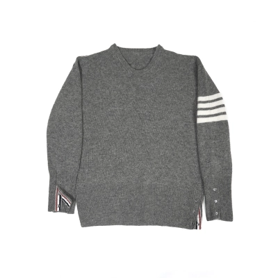 High Quality Thom Browne 4-Bar Stripe Shetland Wool Sweater MKA317A01085 (Free Shipping) 01
