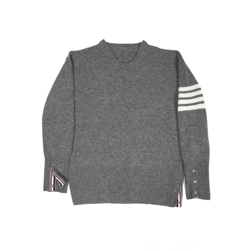 High Quality Thom Browne 4-Bar Stripe Shetland Wool Sweater MKA317A01085 (Free Shipping)