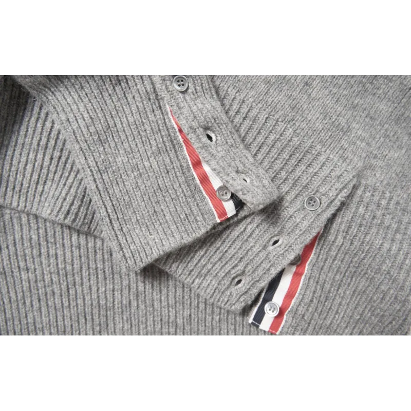 High Quality Thom Browne 4-Bar Stripe Shetland Wool Sweater MKA317A01085 (Free Shipping)