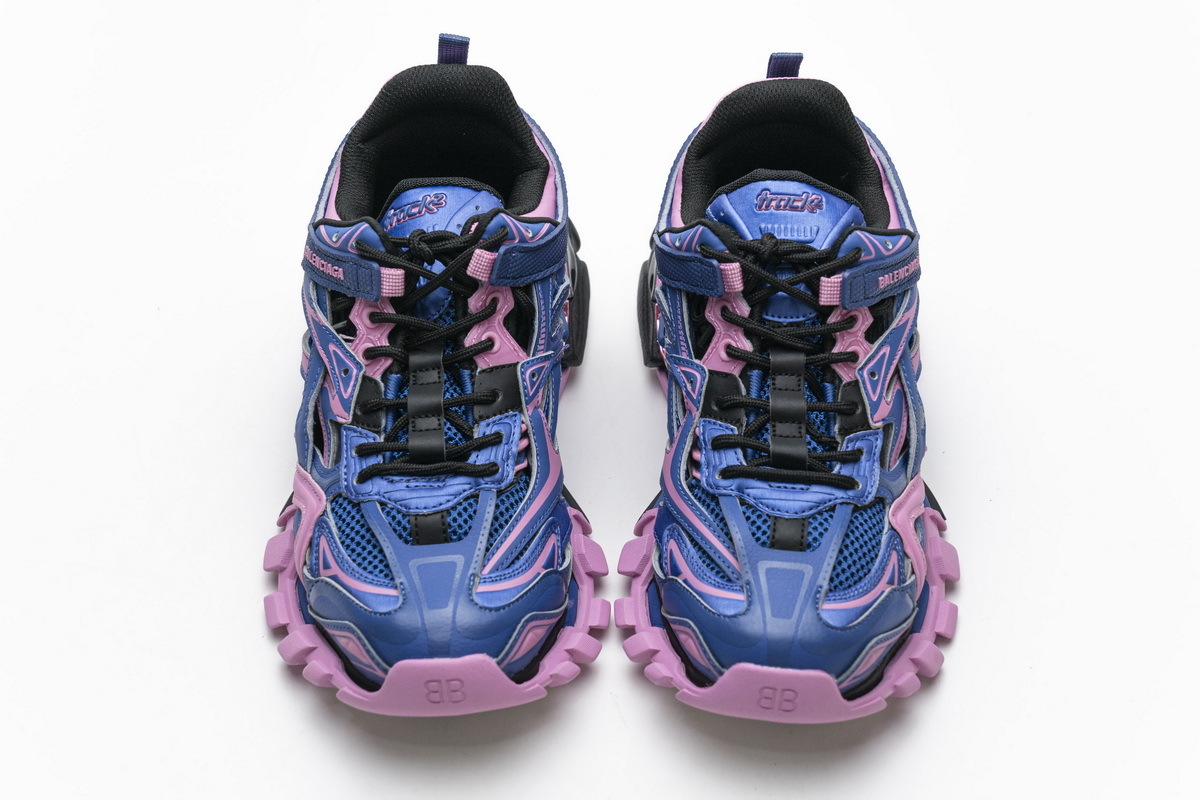 Get Blenciaga Track 2 Sneaker Blue Pink 570391 W2GN3 4050