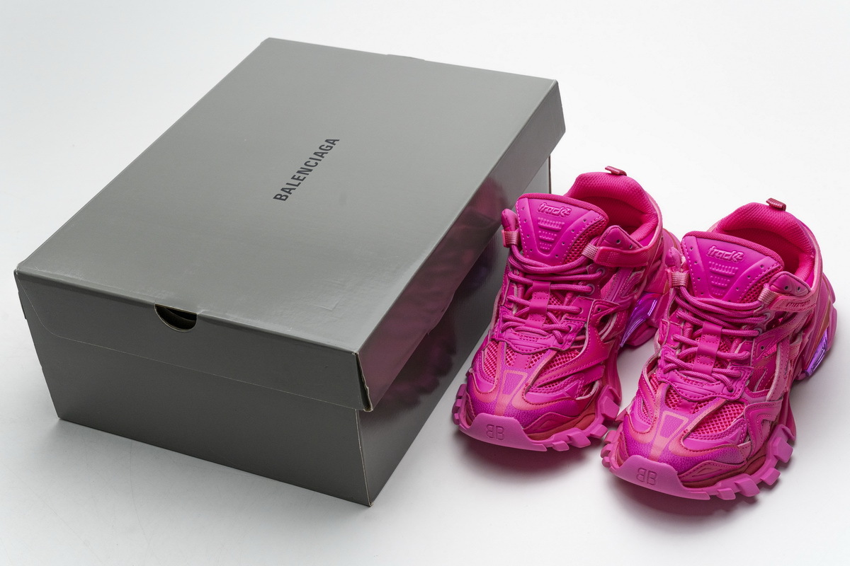 Get Balenciaga Track.2 Fluo Pink 568615 W2FC1 5845