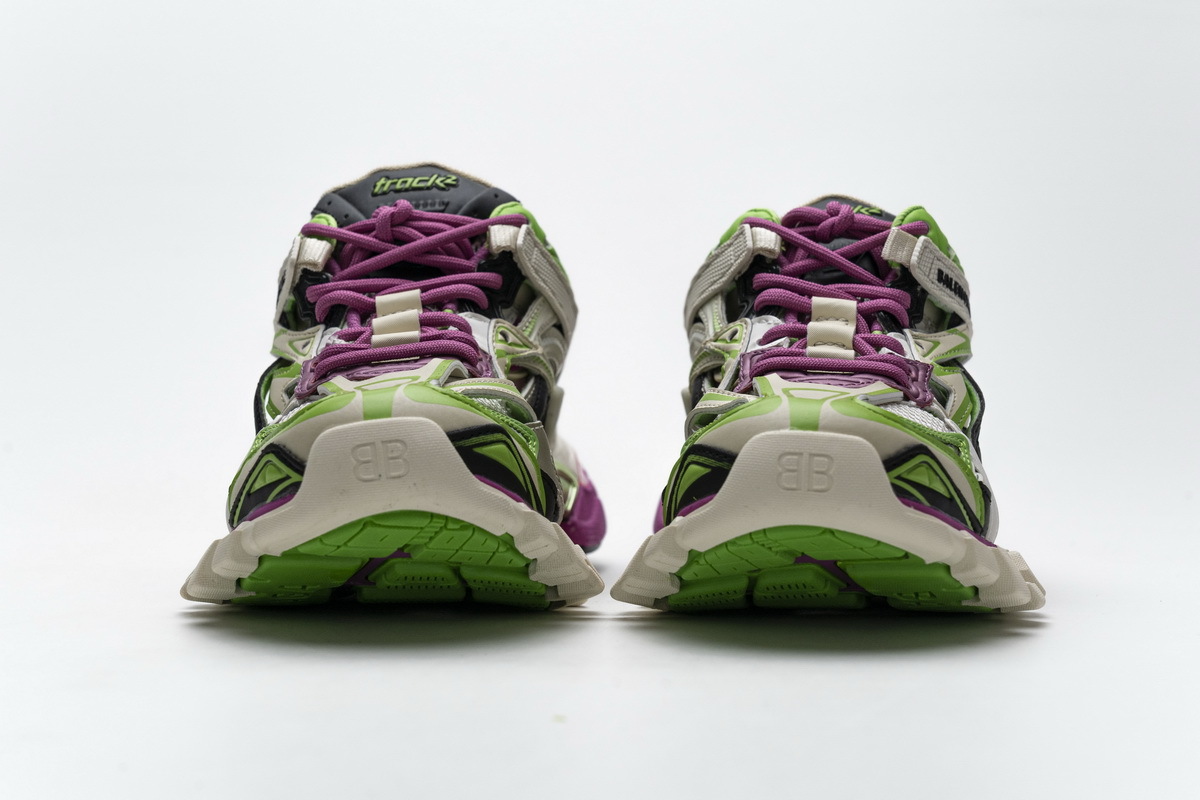 Get Balenciaga Track.2 Pink Green 568615 W2GN3 9199