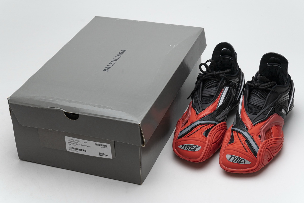 Get Balenciaga Tyrex 5.0 Sneaker Black Red