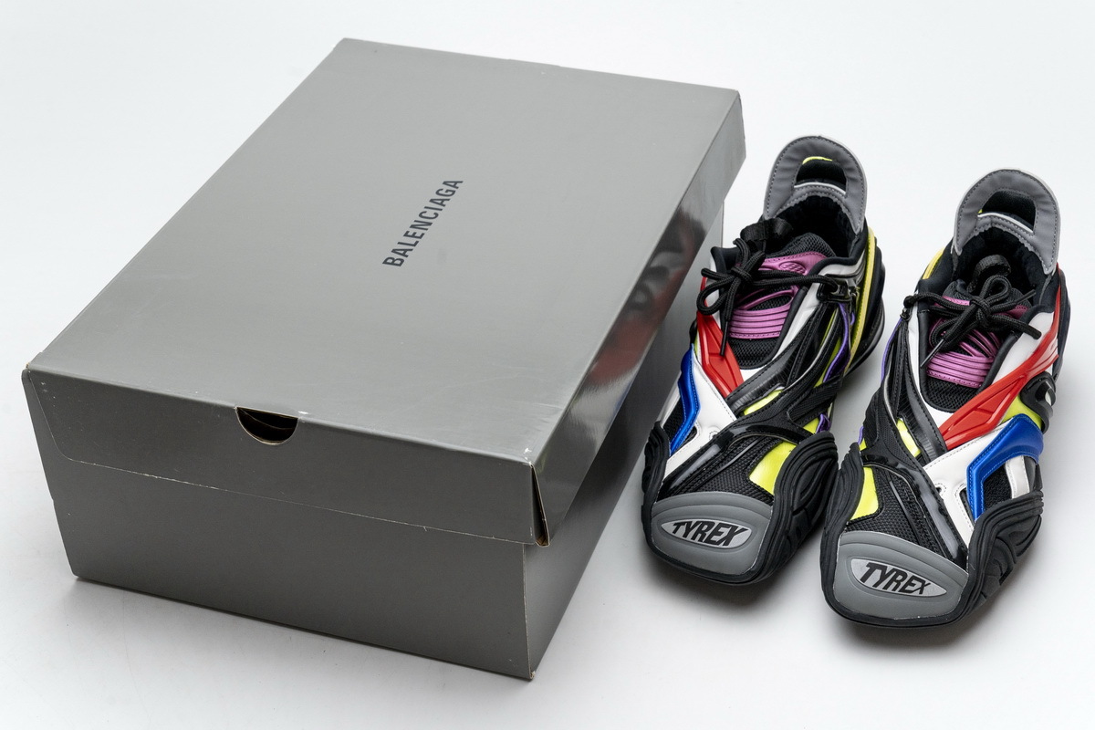 Get Balenciaga Tyrex 5.0 Sneaker Black Blue Red