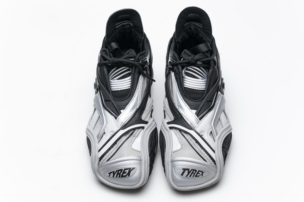 Get Balenciaga Tyrex 5.0 Sneaker Black Silver