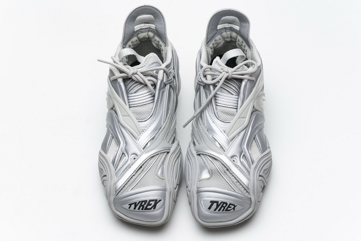 Get Balenciaga Tyrex 5.0 Sneaker Silver