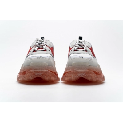 Get Balenciaga Triple S White Red 544351 W09E1 4552 02