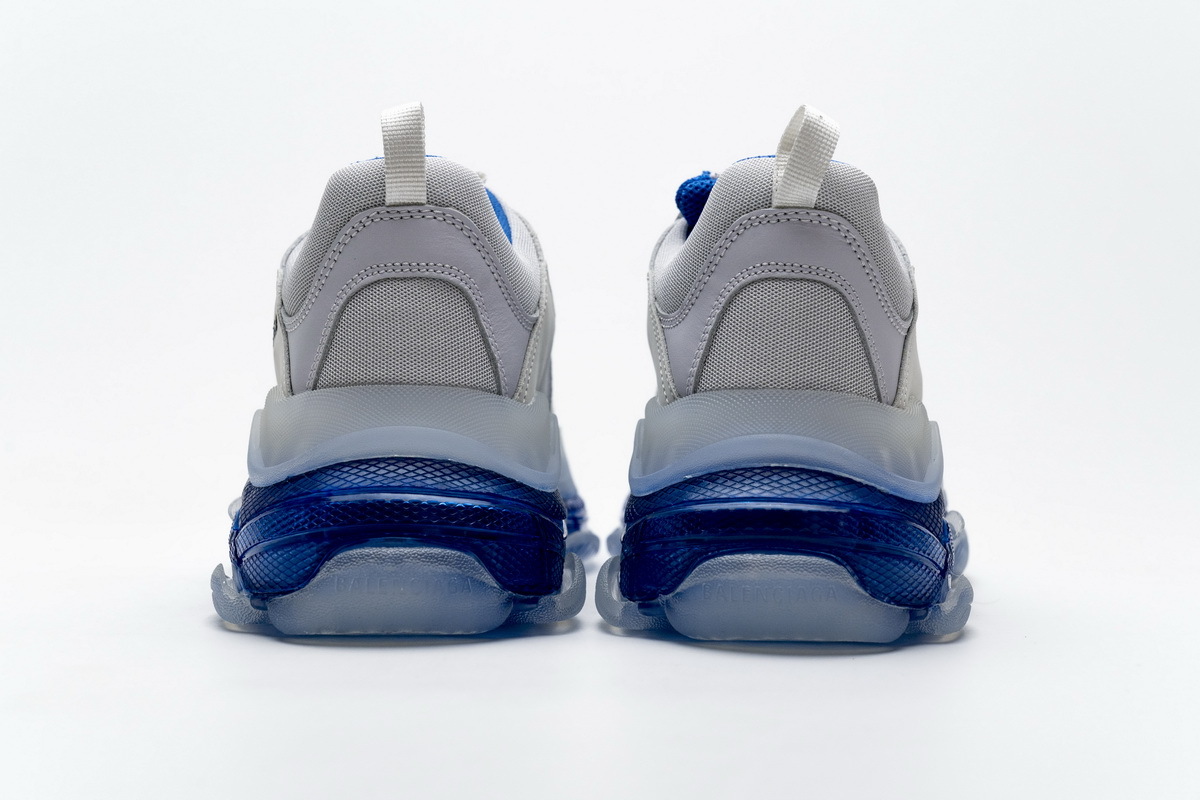 Get Balenciaga Triple S White Blue 541624 W09E1 1772