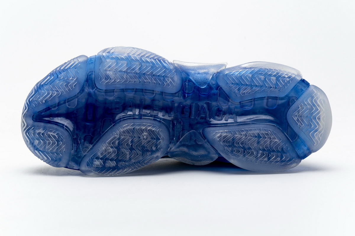 Get Balenciaga Triple S White Blue 541624 W09E1 1772