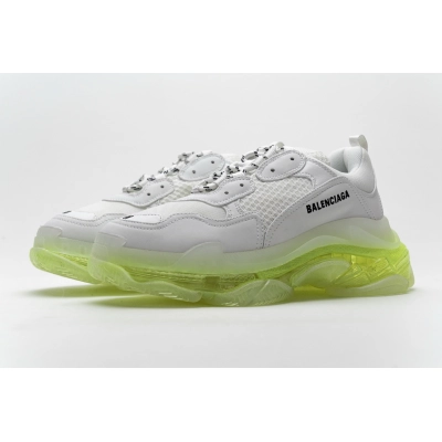 Get Balenciaga Triple S White Green 544351 W09E1 1331 01