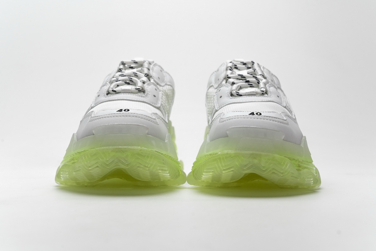 Get Balenciaga Triple S White Green 544351 W09E1 1331