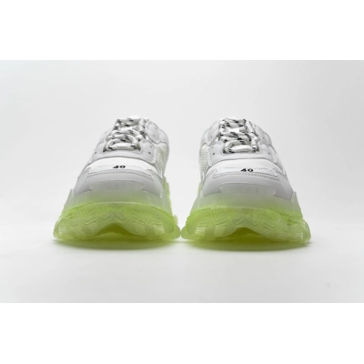 Get Balenciaga Triple S White Green 544351 W09E1 1331 02