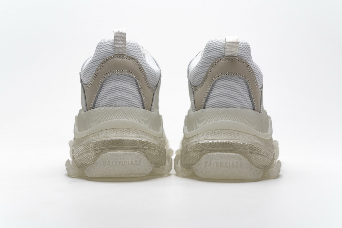 Get Balenciaga Triple S White 544351 W09E1 9000