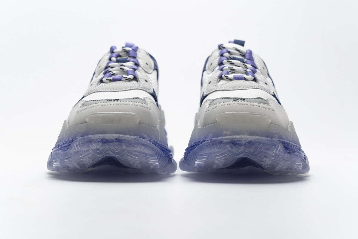 Get Balenciaga Triple S White Purple 544351 W09E1 1322