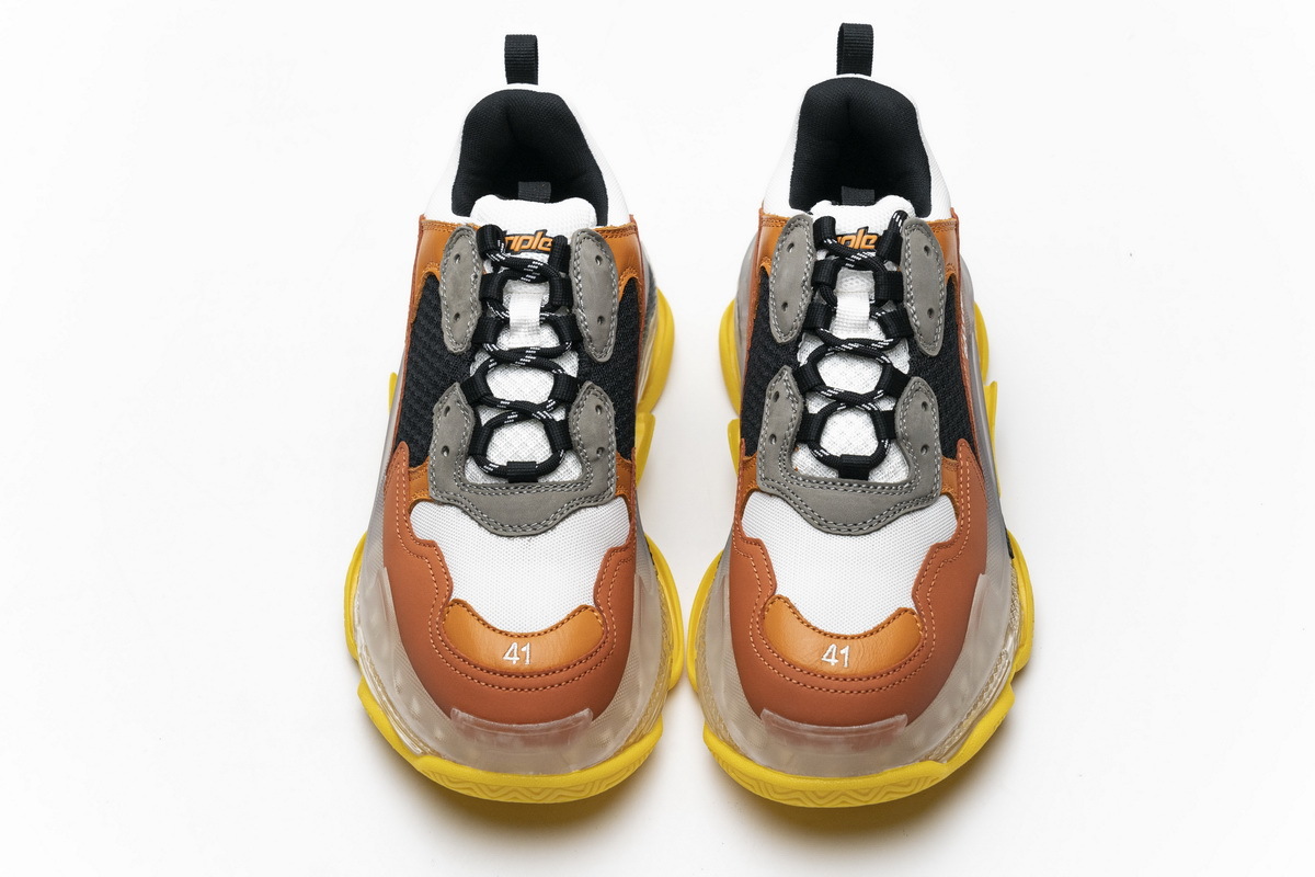 Get Balenciaga Triple S Black Orange 541624 W09E1 1766