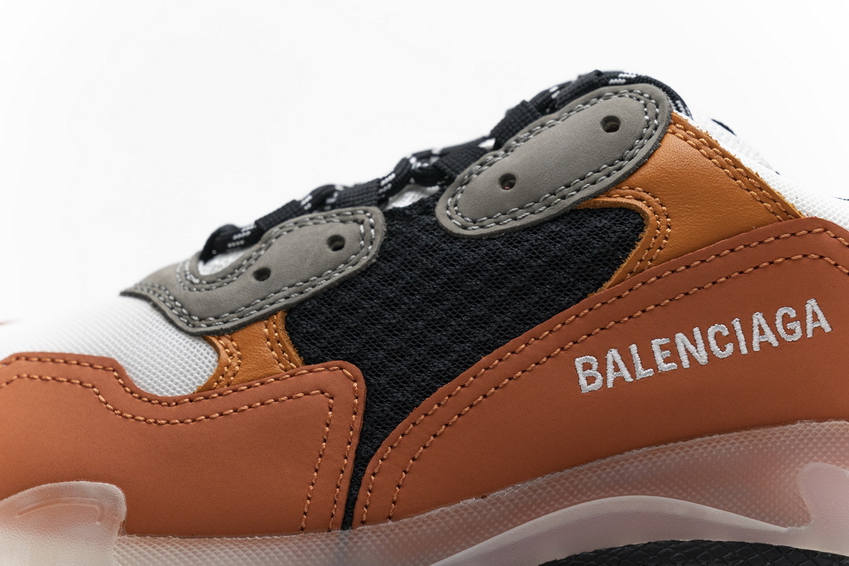 Get Balenciaga Triple S Black Orange 541624 W09E1 1766