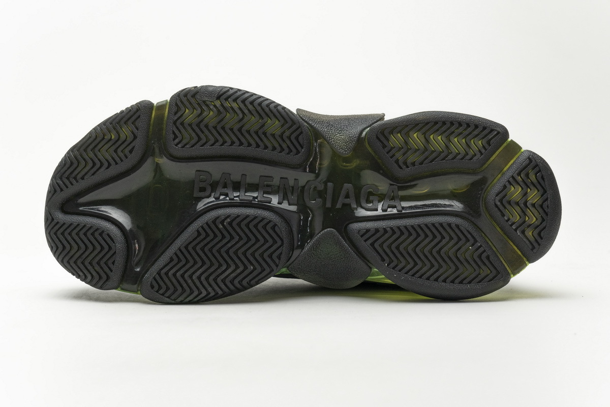 Get Balenciaga Triple S Black Green 541624 W09O1 2140