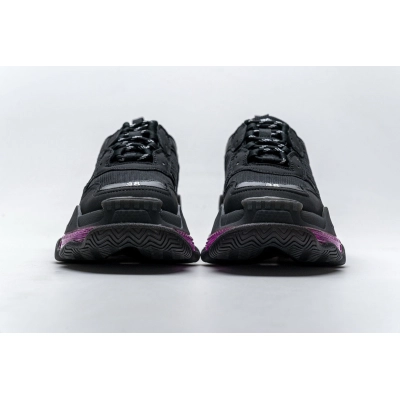 Get Balenciaga Triple S Black Plum Red 544351 W09O1 0829 02