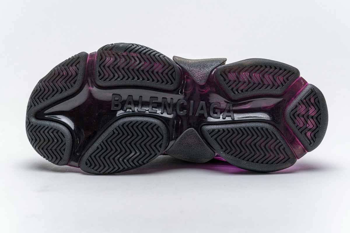 Get Balenciaga Triple S Black Plum Red 544351 W09O1 0829