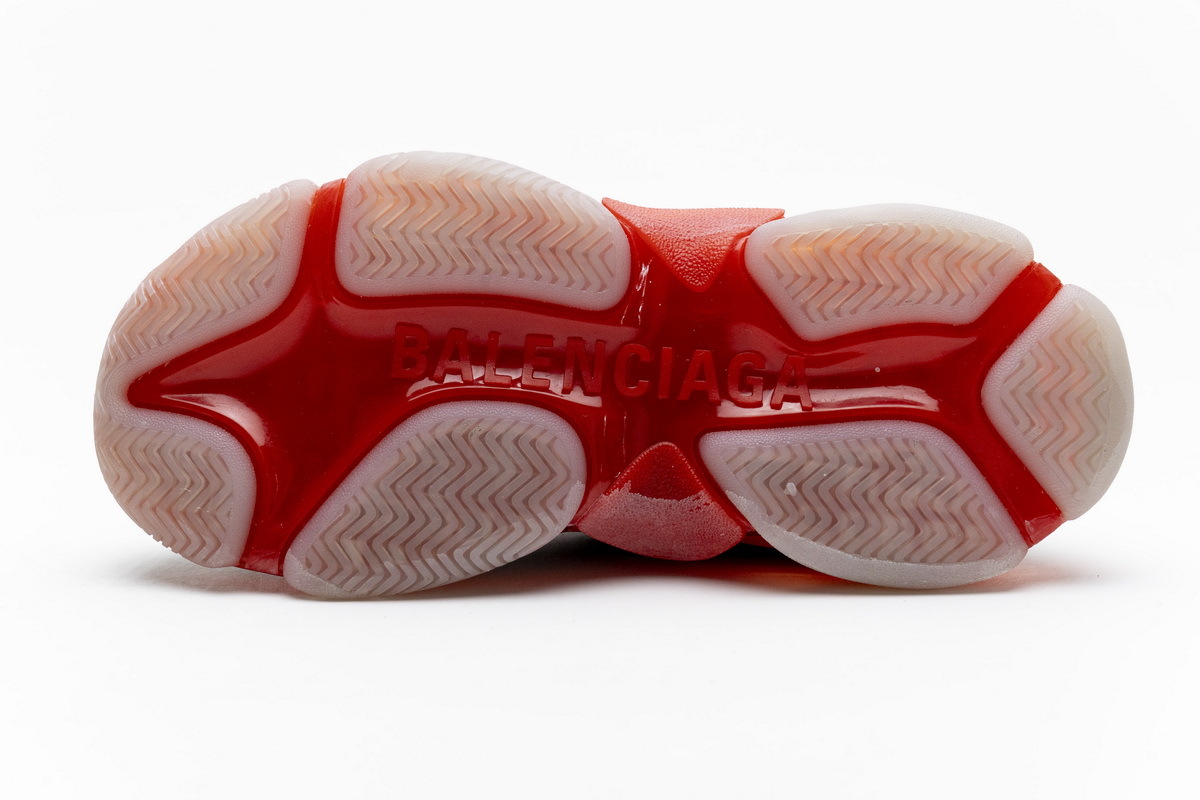 Get Balenciaga Triple S Grey Red 544351 W09O1 2262