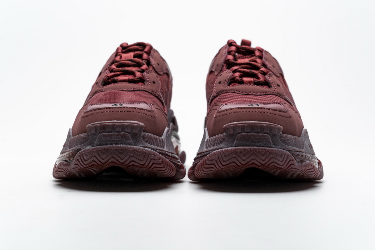 Get Balenciaga Triple S Red Wine 541624 W09E1 1628