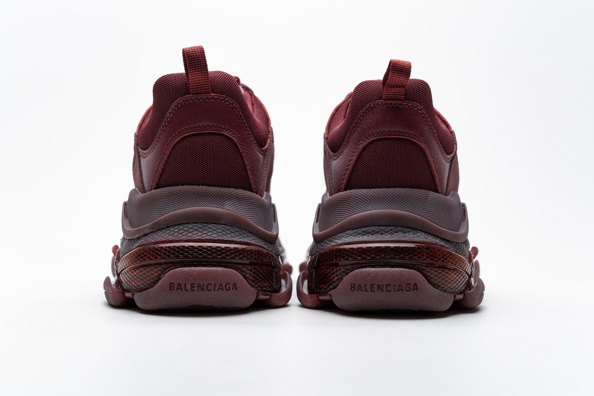 Get Balenciaga Triple S Red Wine 541624 W09E1 1628