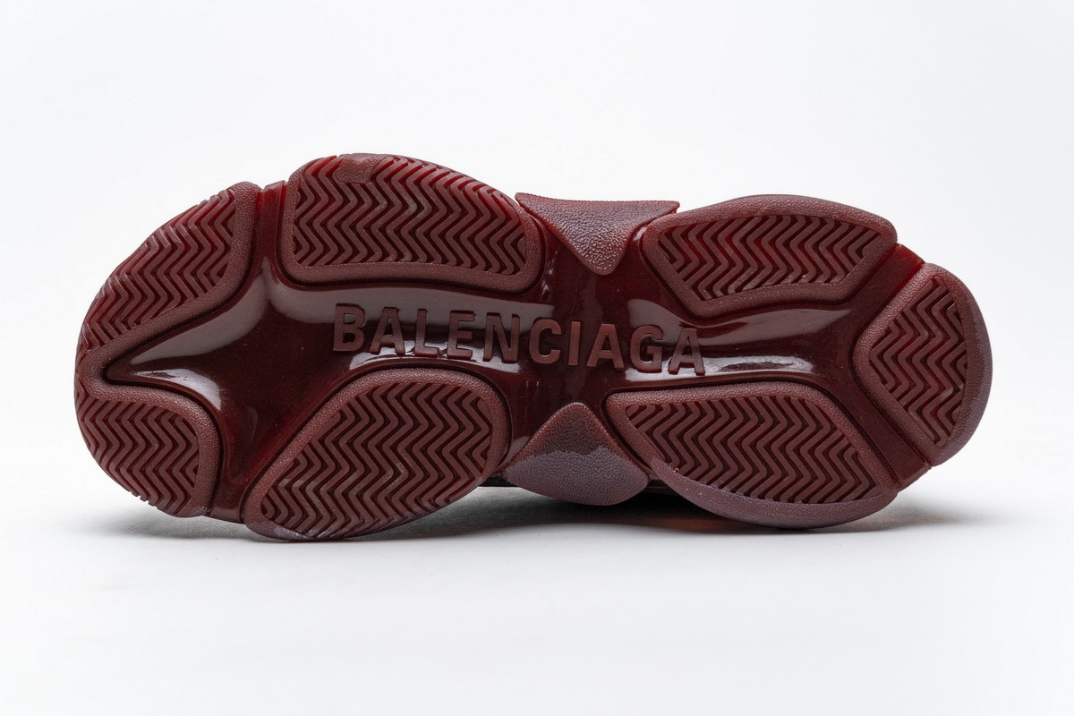 Get Balenciaga Triple S Red Wine 541624 W09E1 1628
