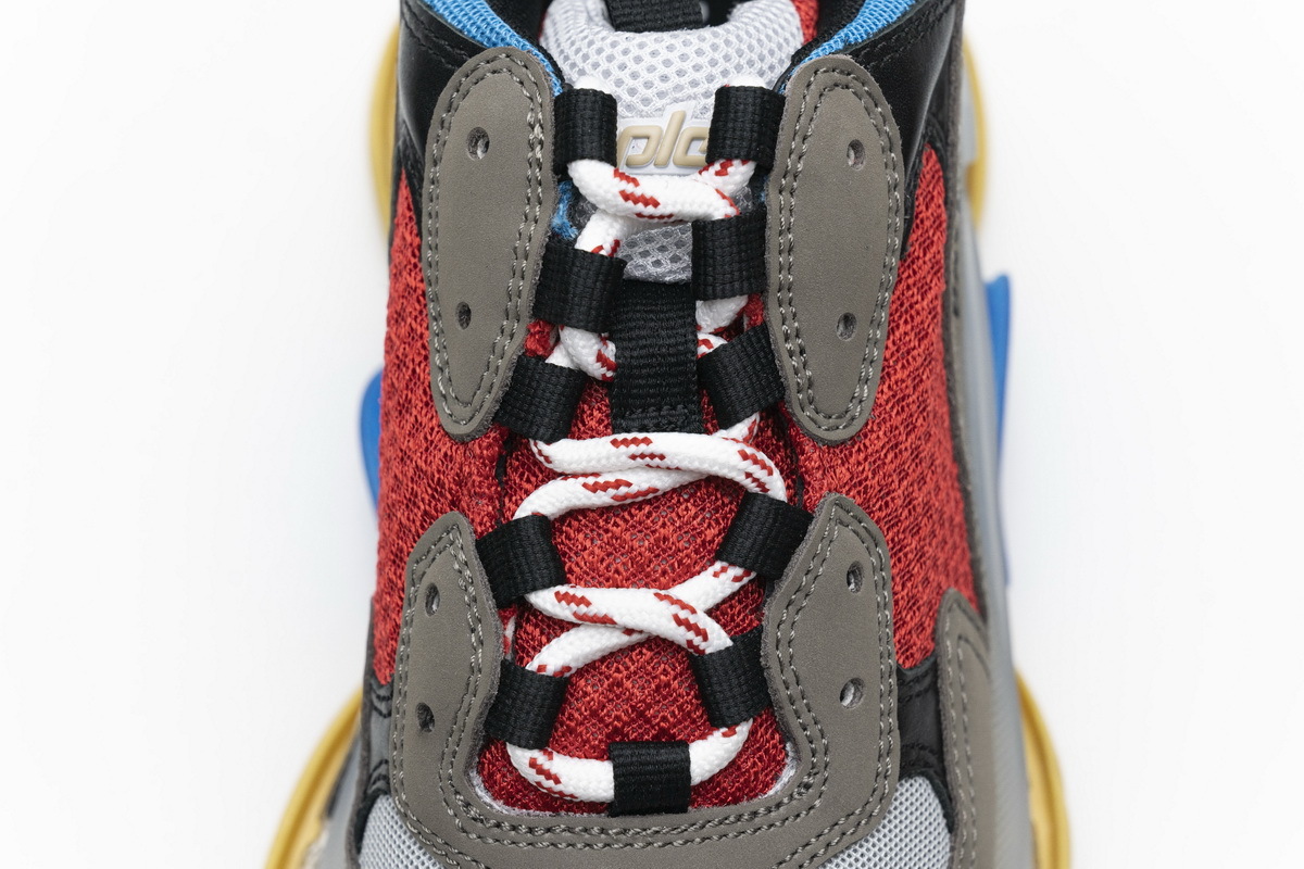 Get Balenciaga Triple S Blue Red 544351 W09O1 2120