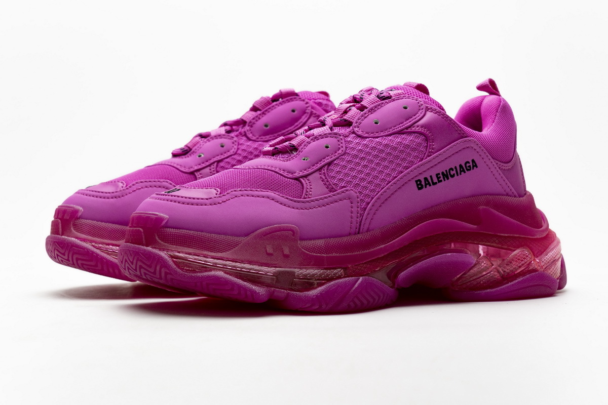 Get Balenciaga Triple S Plum Red 541624 W09O1 2132