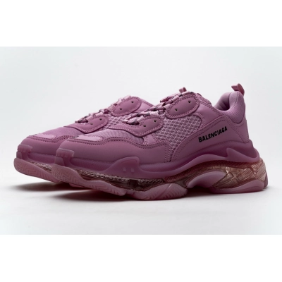 Get Balenciaga Triple S Clearsole Pink 544351 W2GA1 5760 01