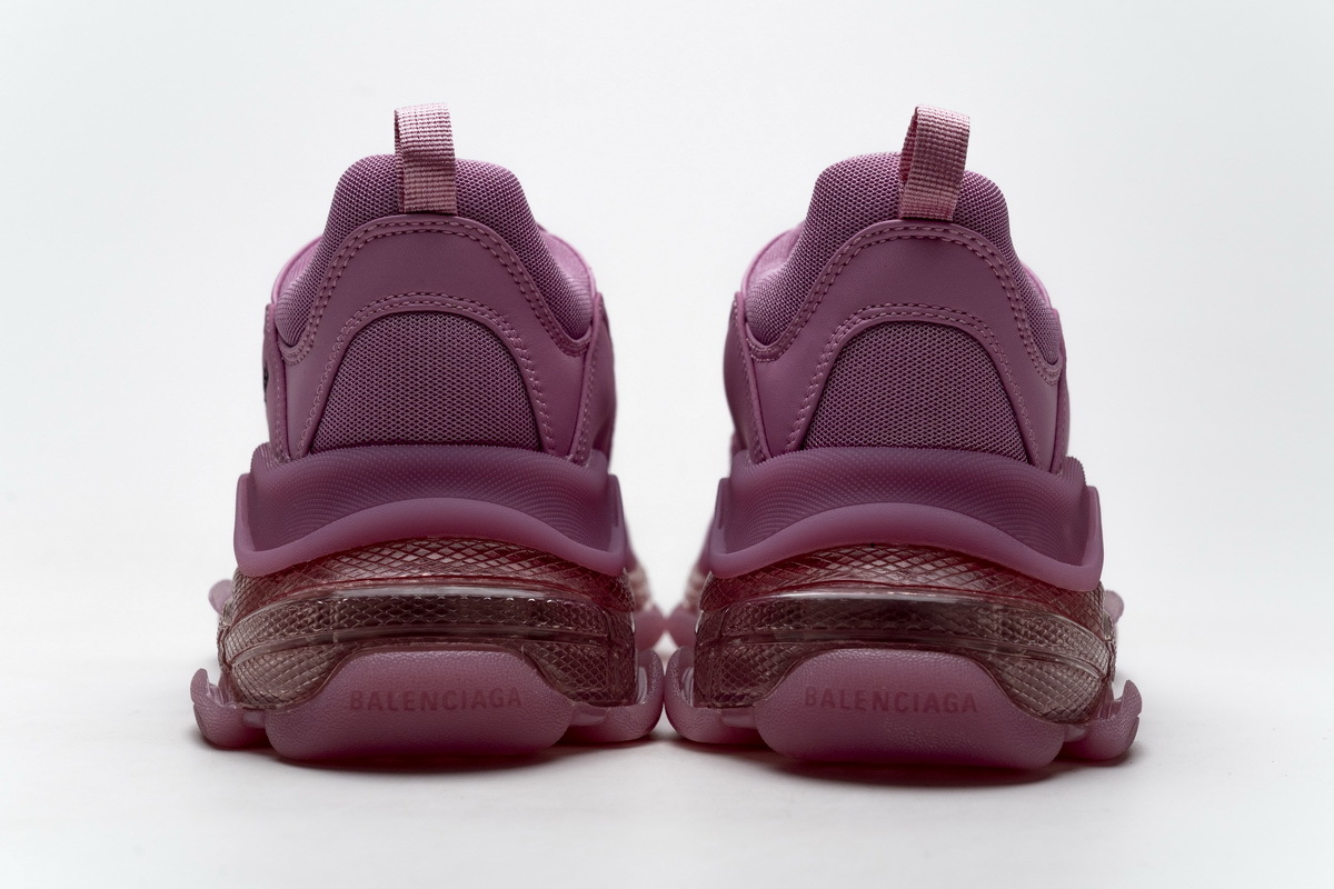 Get Balenciaga Triple S Clearsole Pink 544351 W2GA1 5760