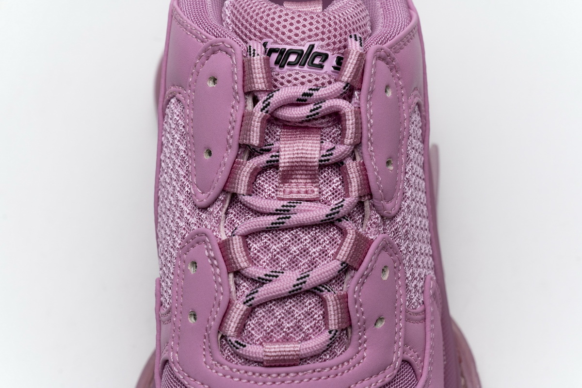 Get Balenciaga Triple S Clearsole Pink 544351 W2GA1 5760