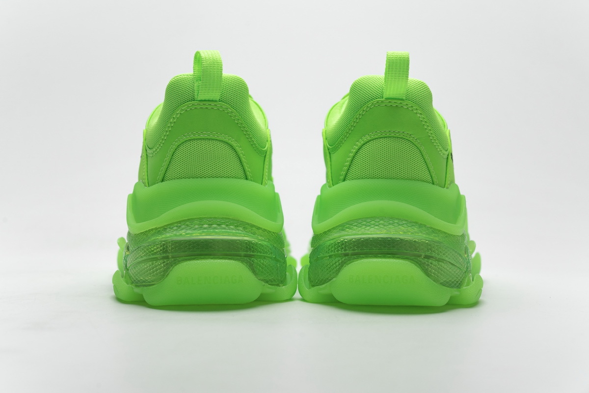 Get Balenciaga Triple S Fluorescent Green 544351 W09O1 3802