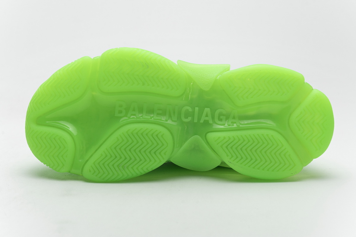 Get Balenciaga Triple S Fluorescent Green 544351 W09O1 3802