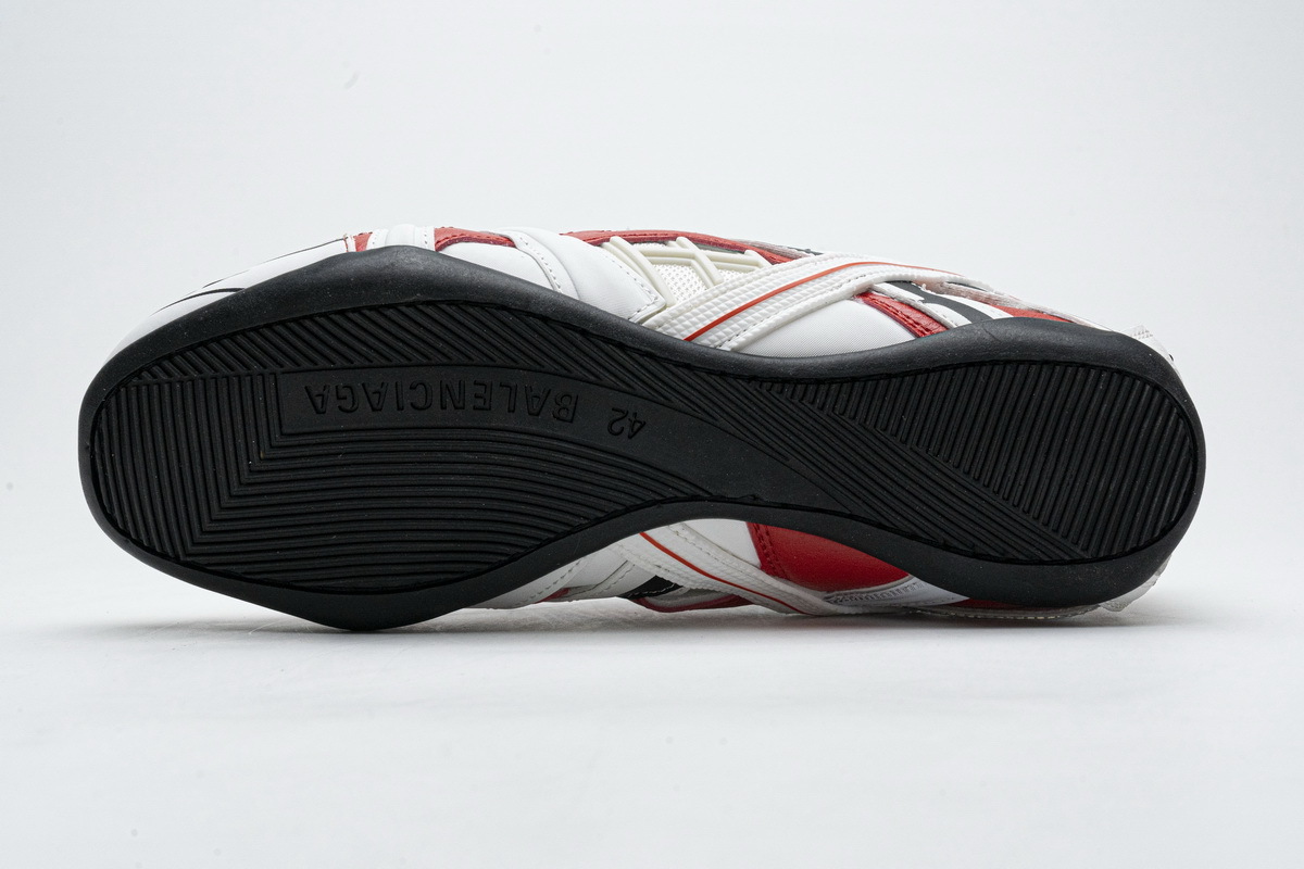 Get Balenciaga Drive Sneaker Red White 624343 W2FD1 6019