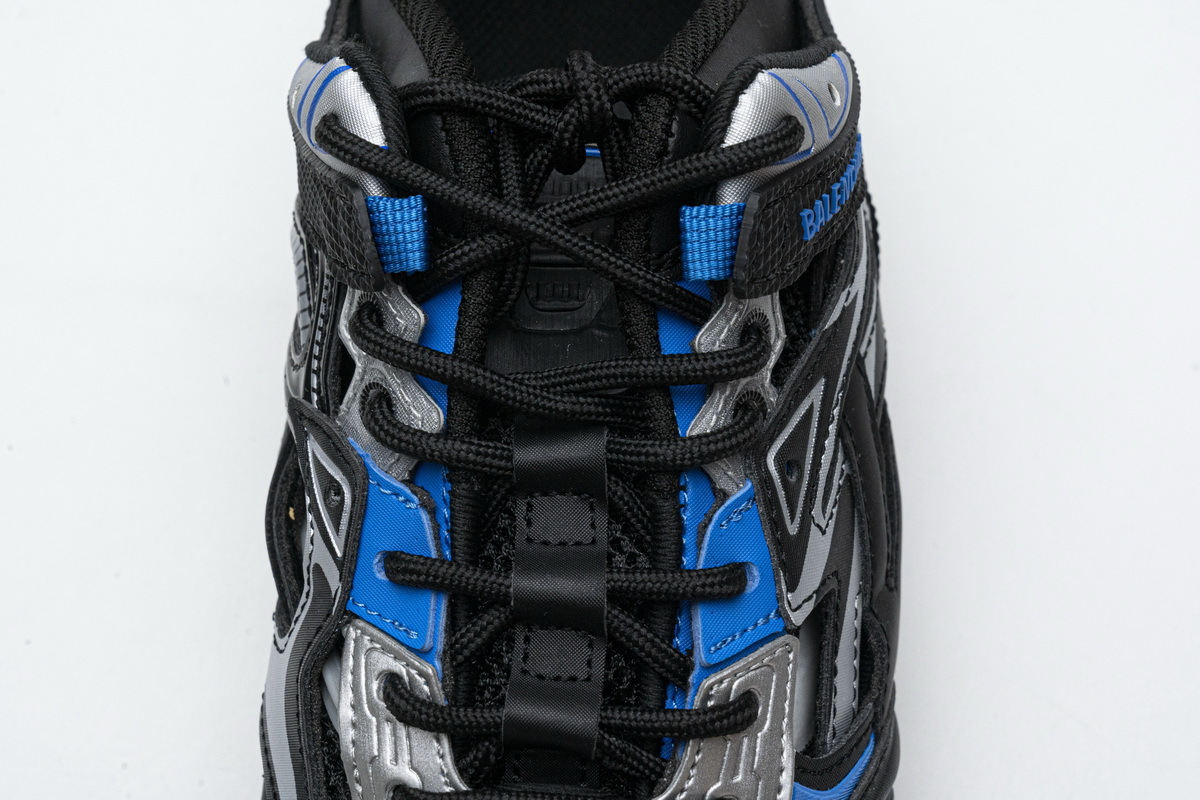 Get Balenciaga Drive Sneaker Black Blue 624343 W2FD1 1041