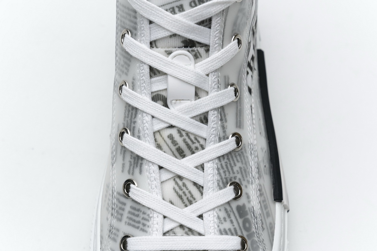 Get Dior B23 Oblique Transparency High H565 White Black