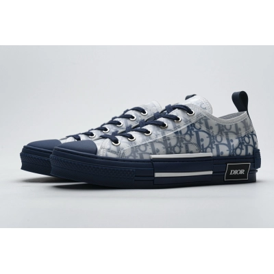 Get Dior B23 HT Oblique Transparency LOW T00962H565 White Blue 01