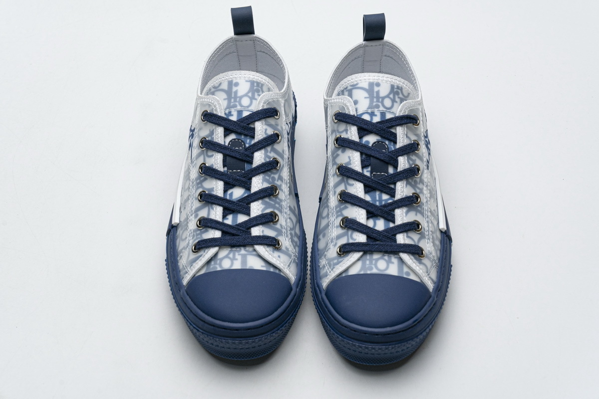 Get Dior B23 HT Oblique Transparency LOW T00962H565 White Blue